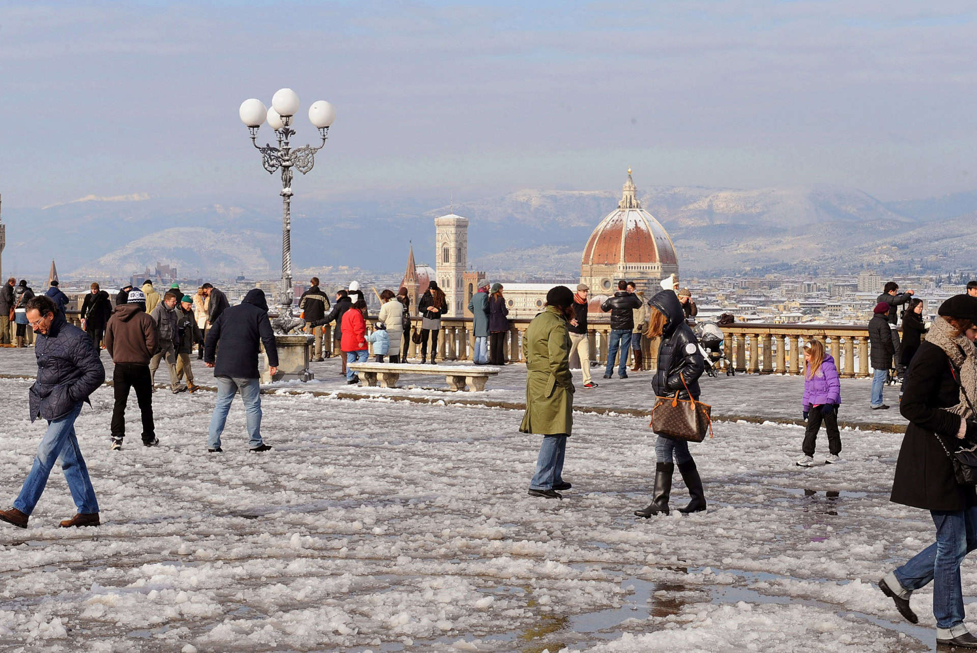 piazzale michelangelo neige