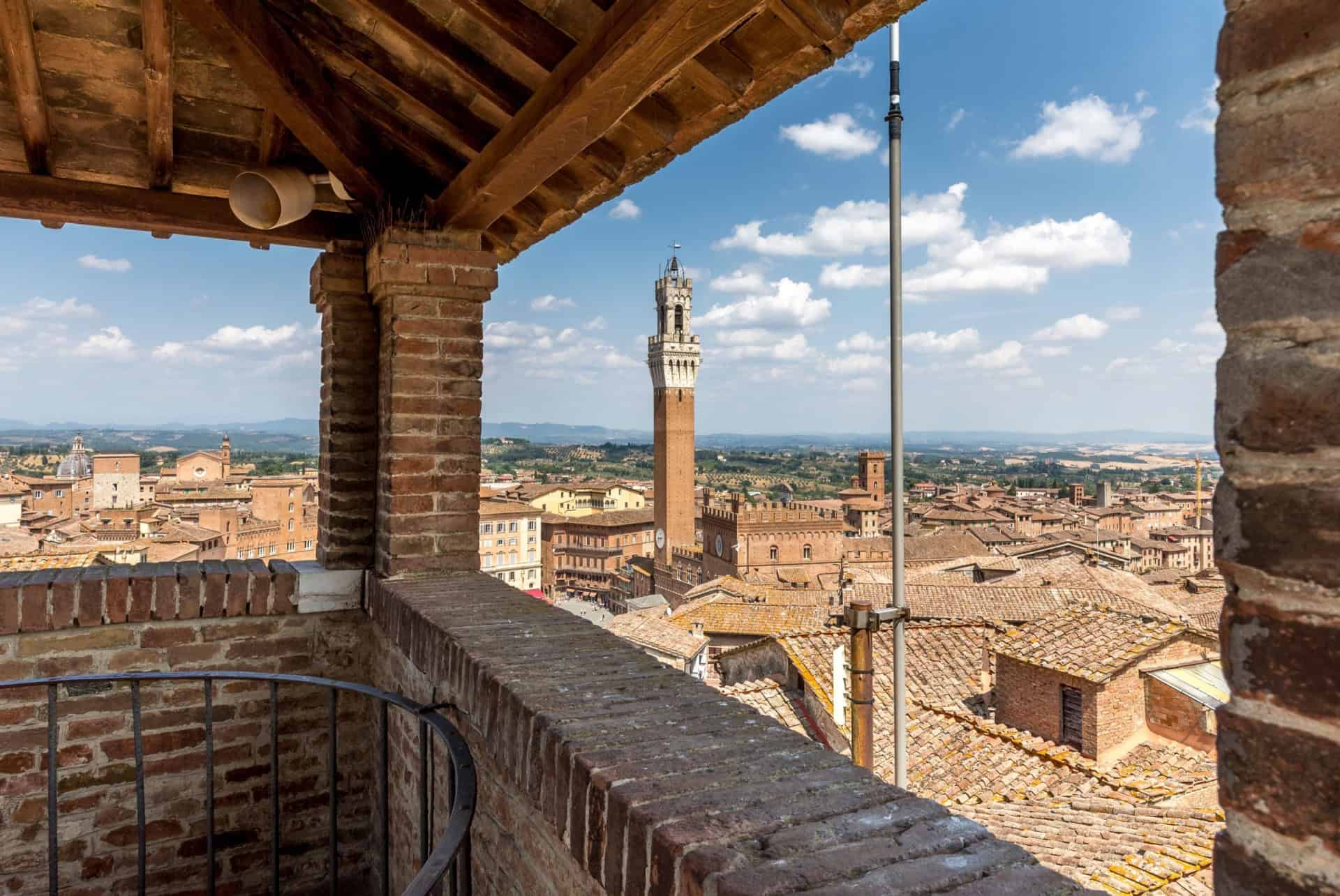vue depuis la torre del mangia
