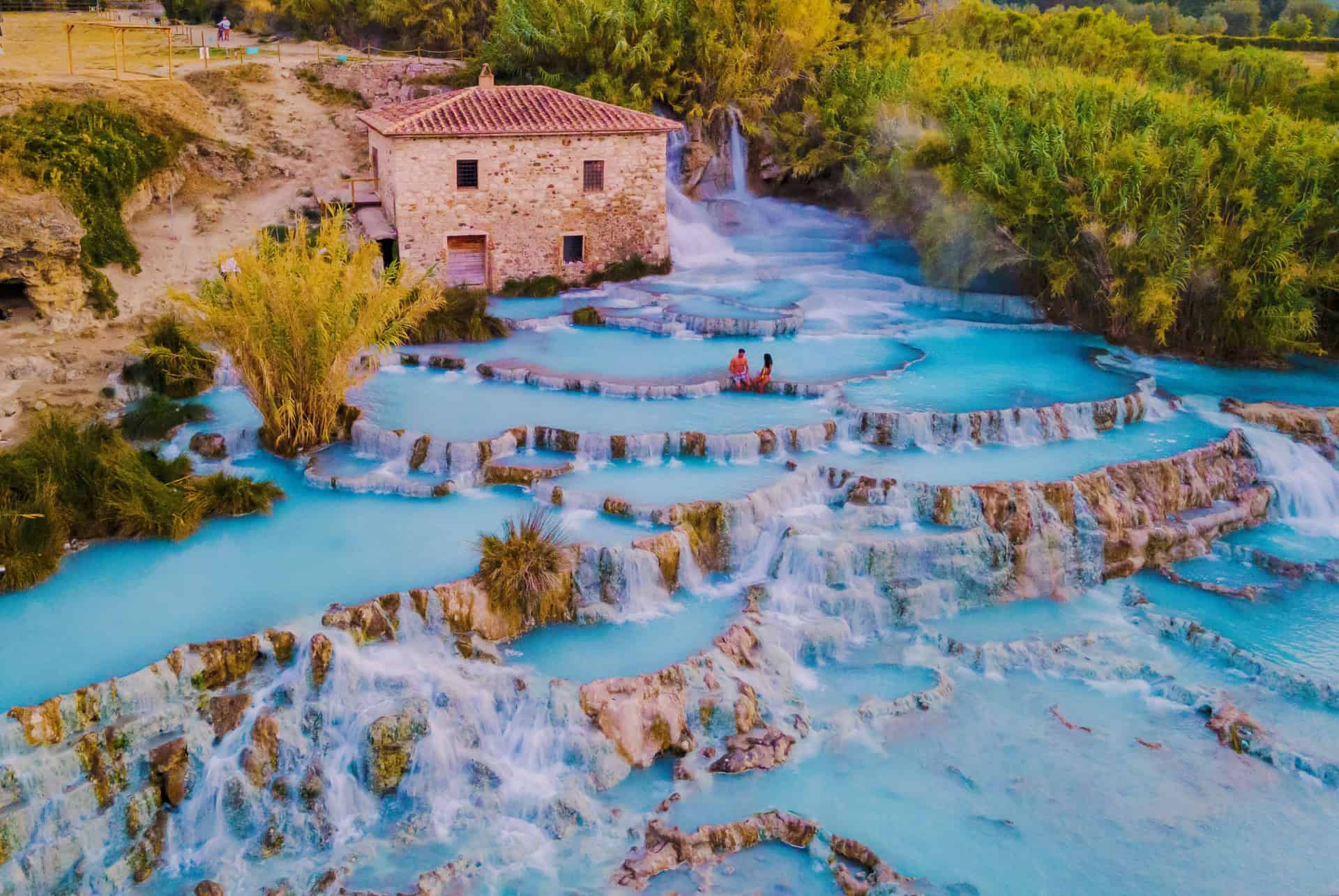Les thermes de Saturnia en Toscane