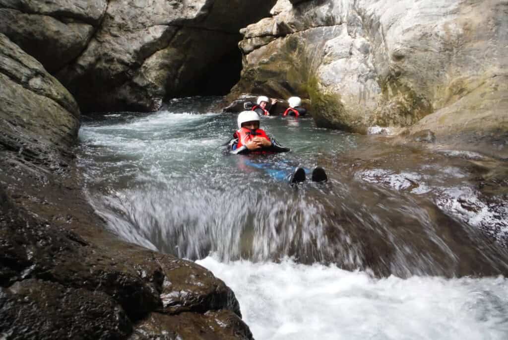 Canyoning dans les gorges de Cocciglia