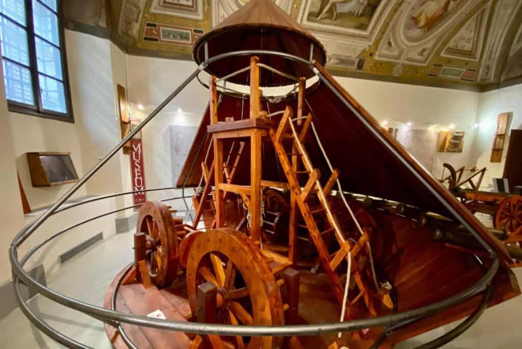 Entrée au musée Léonard de Vinci