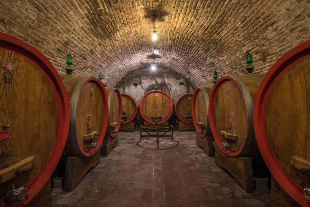 Visite d'une cave à vin à Montepulciano
