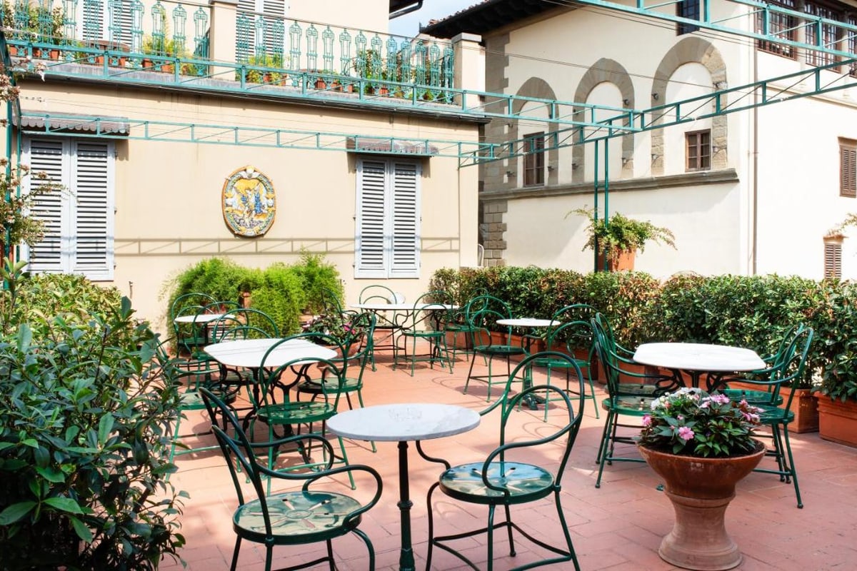Terrasse de l'Hotel Berchielli à Florence