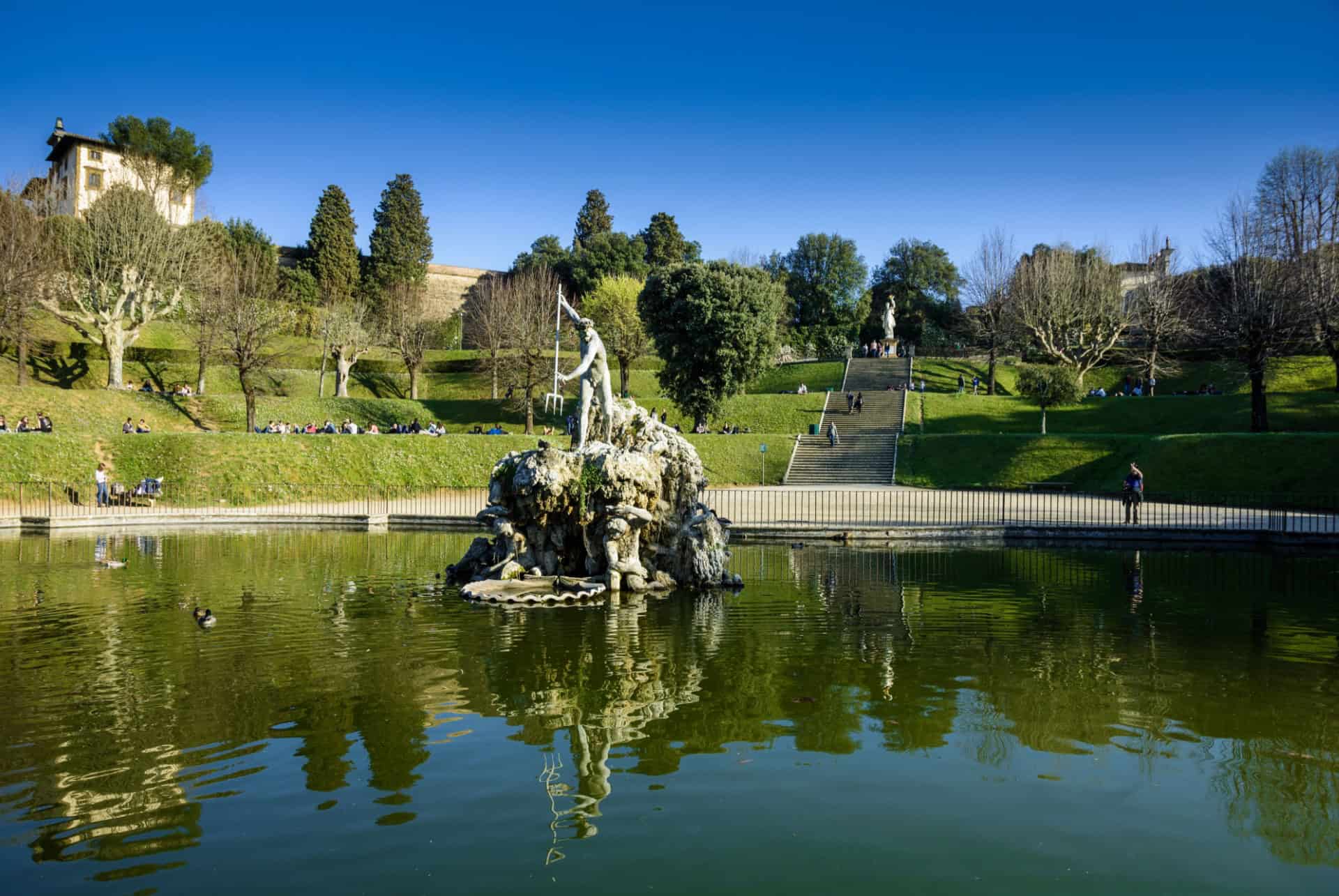 fontaine de neptune jardin de boboli