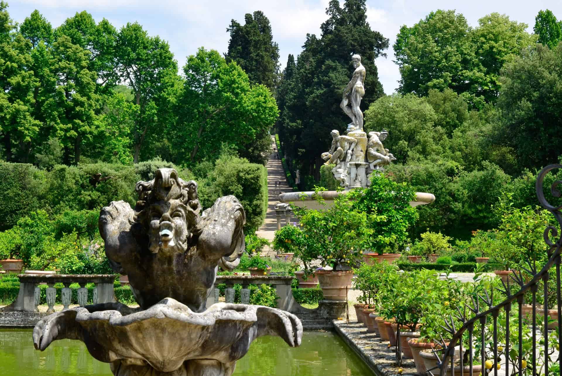 fontaine jardin boboli